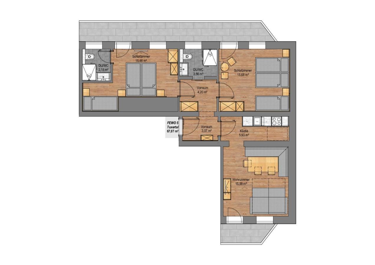 Apartments Rosenhof Mayrhofen Zewnętrze zdjęcie